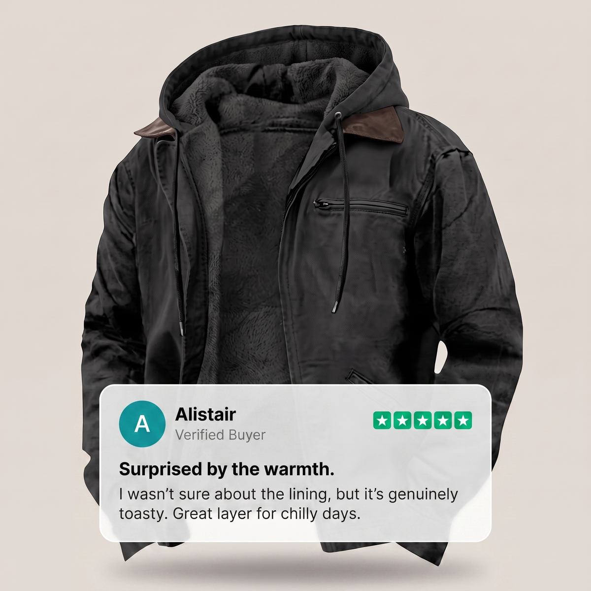 Men's Full-Zip Jacket, Zip-Up Hoodie - view 10