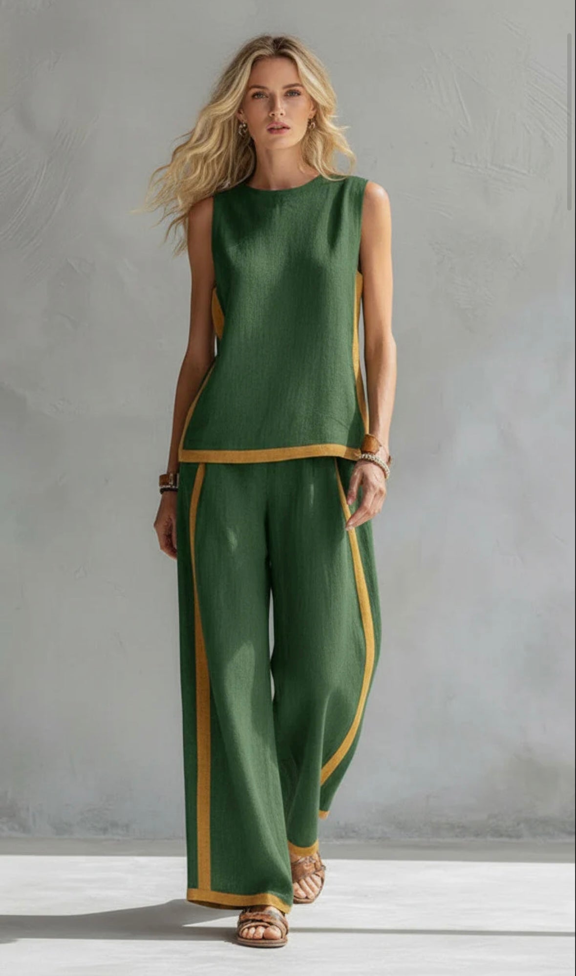 Leila co-ord set - Green front