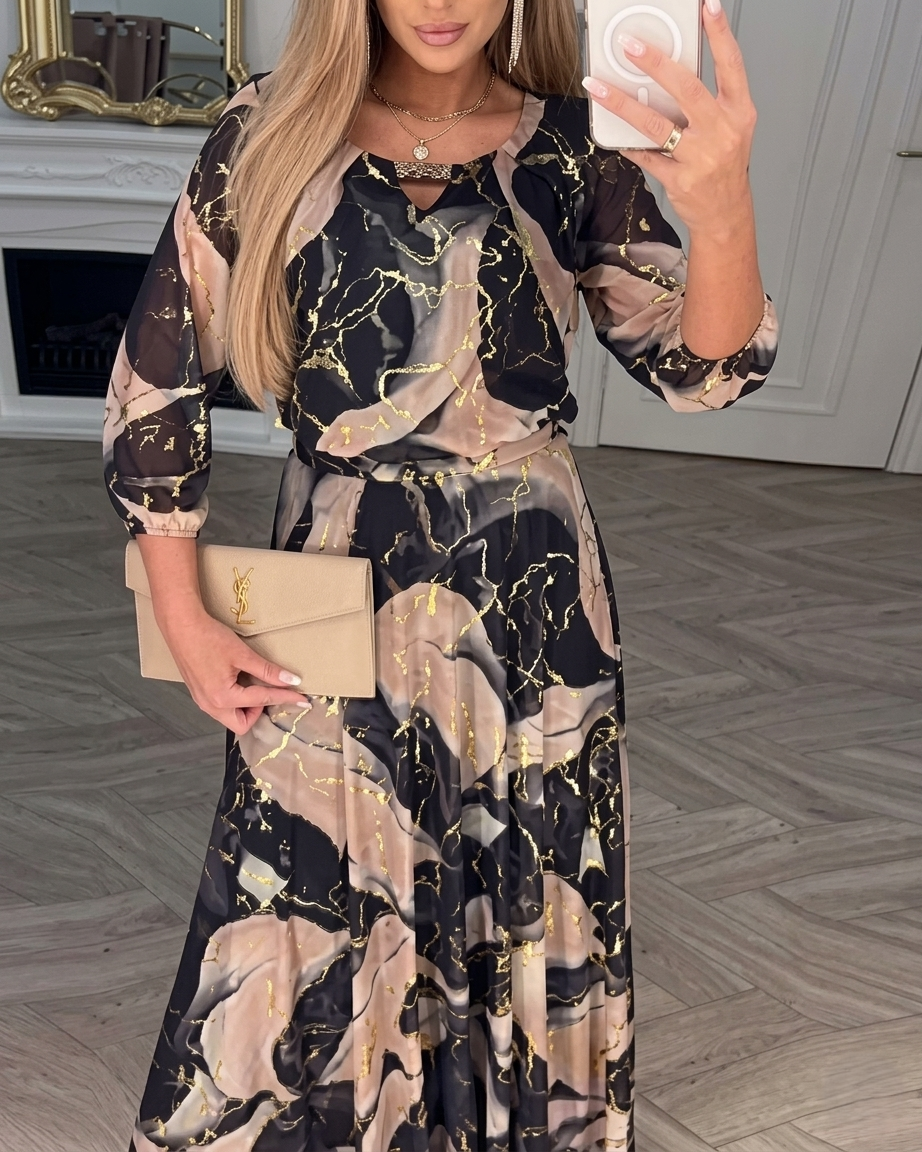 Quilara chiffon dress view