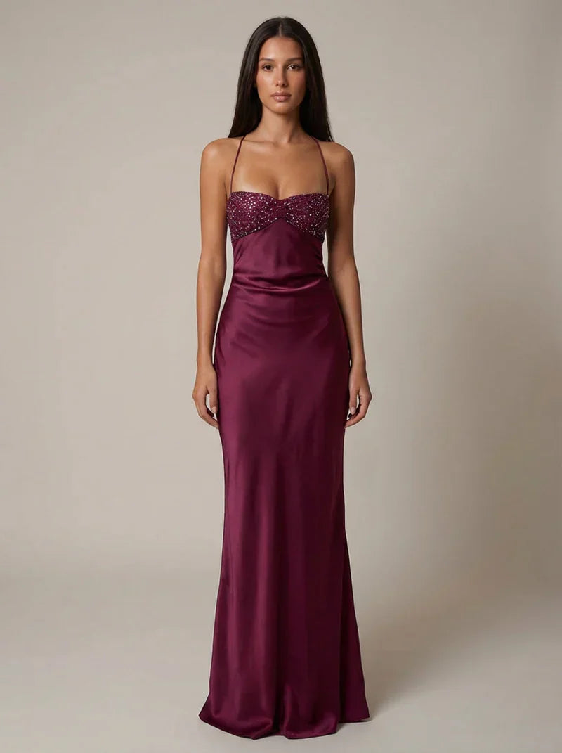 Jade | Maxi Dress Flowy V-Neck Spaghetti Strap