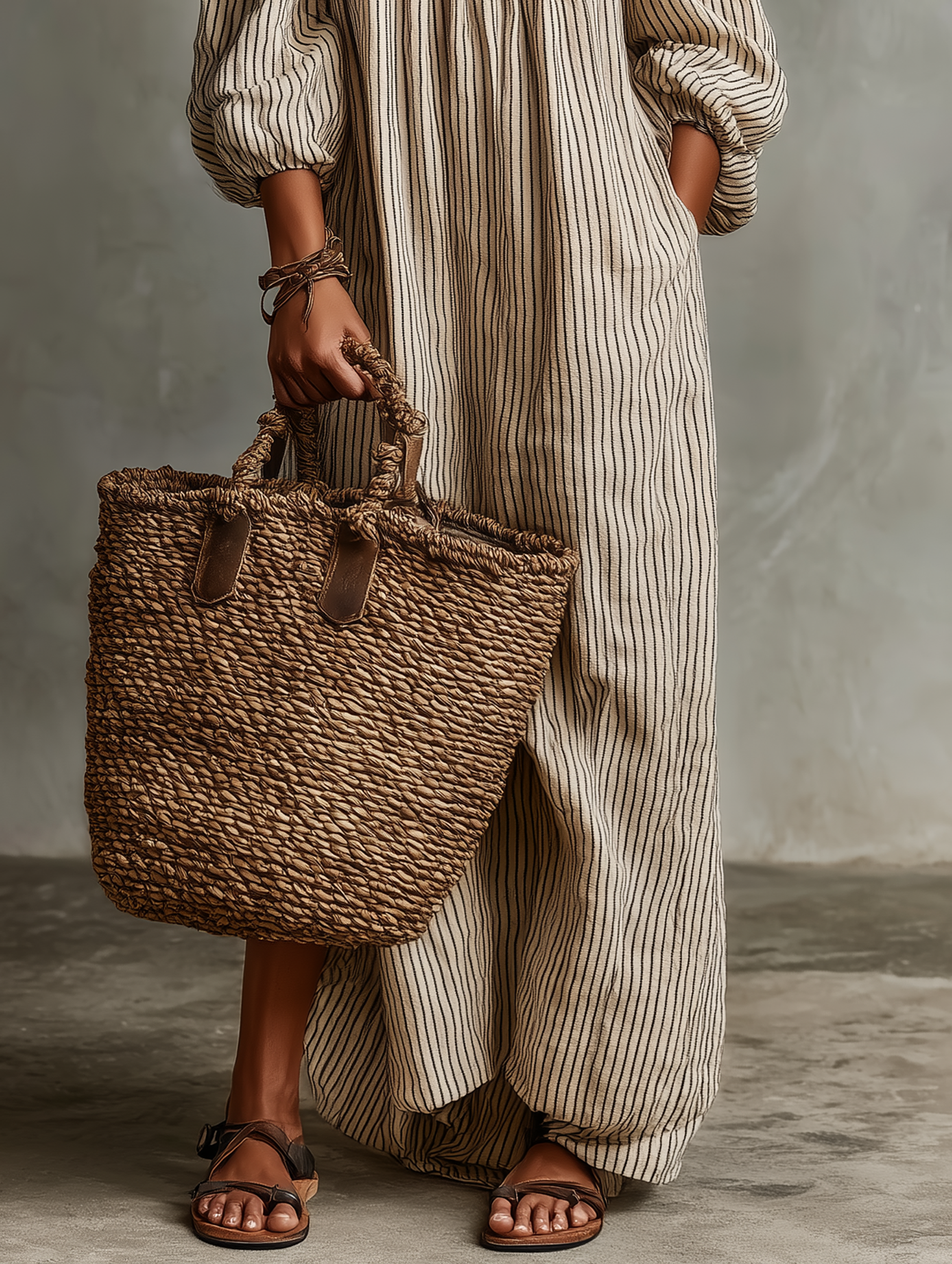 Calienne linen dress lifestyle