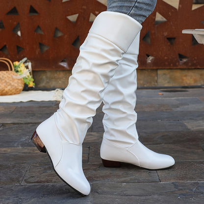 Women's Slouched Knee-High Boots - view 5