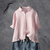 Elisabeth | Blouse With Ruffled Hem