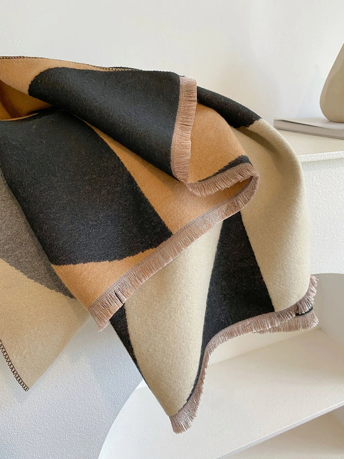 Women's Reversible Cashmere Scarf, Winter Wrap - view 10