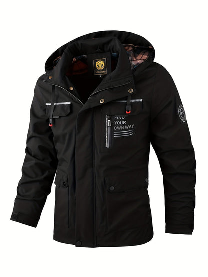 Men's Water-Resistant Winter Jacket, Zip-Up