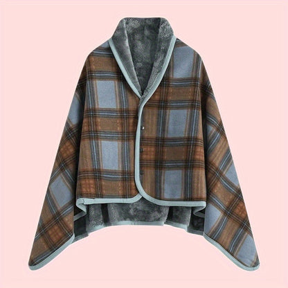 Women's Plaid Scarf, Winter Wrap - view 7