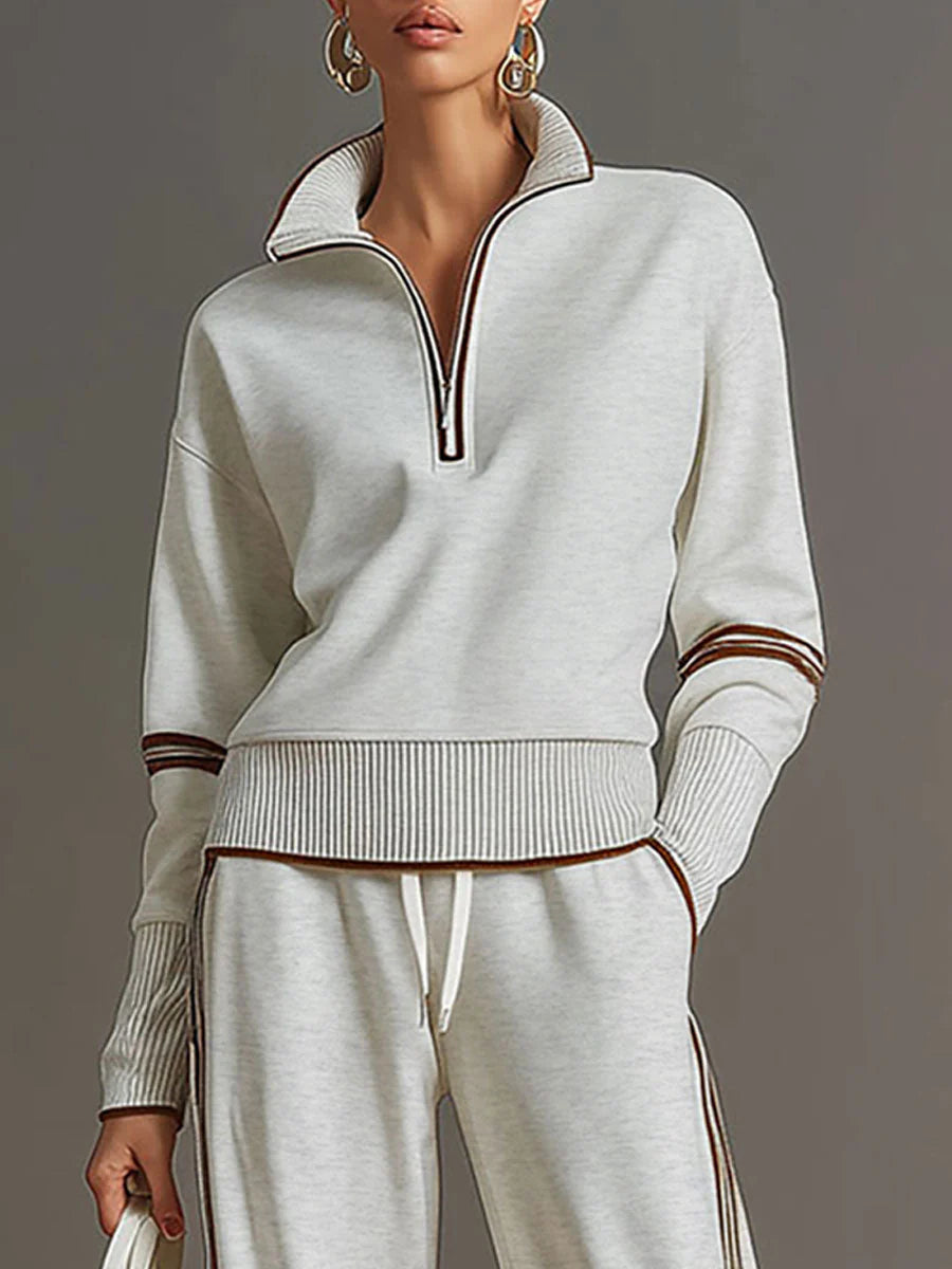 Vera | Wide-leg blouse and trousers co-ord set