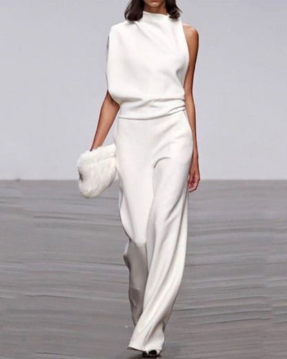 Kate | Elegante Tuta Alta con Collo