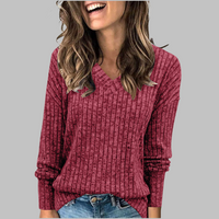Tovrelle | Long Sleeve Blouse V-Neck Long Sleeve Relaxed Drape