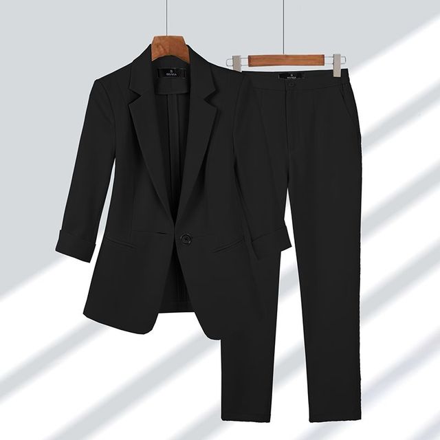 marvelle black suits - front view