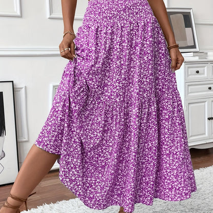 Florimne | Women's Floral Print Midi Skirt — image 5