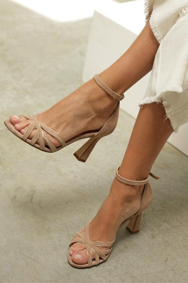 Patronne | Women's Patchwork Low-Heel Sandals