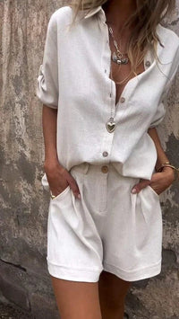 Lumith | Casual Shorts And Shirt Set