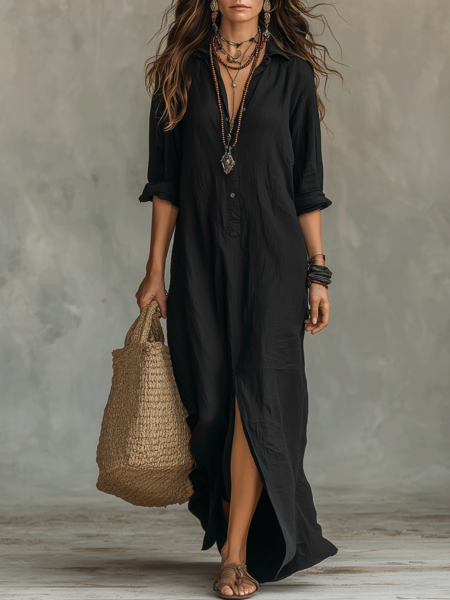 Solenne Black dresses - front view