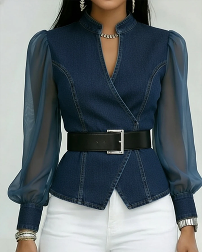 Belvion top - Dark Blue