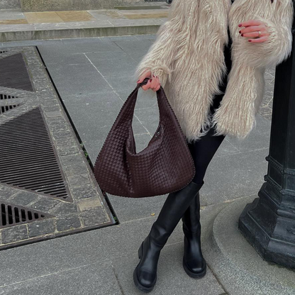 Bernaia | Woven Moon Bag