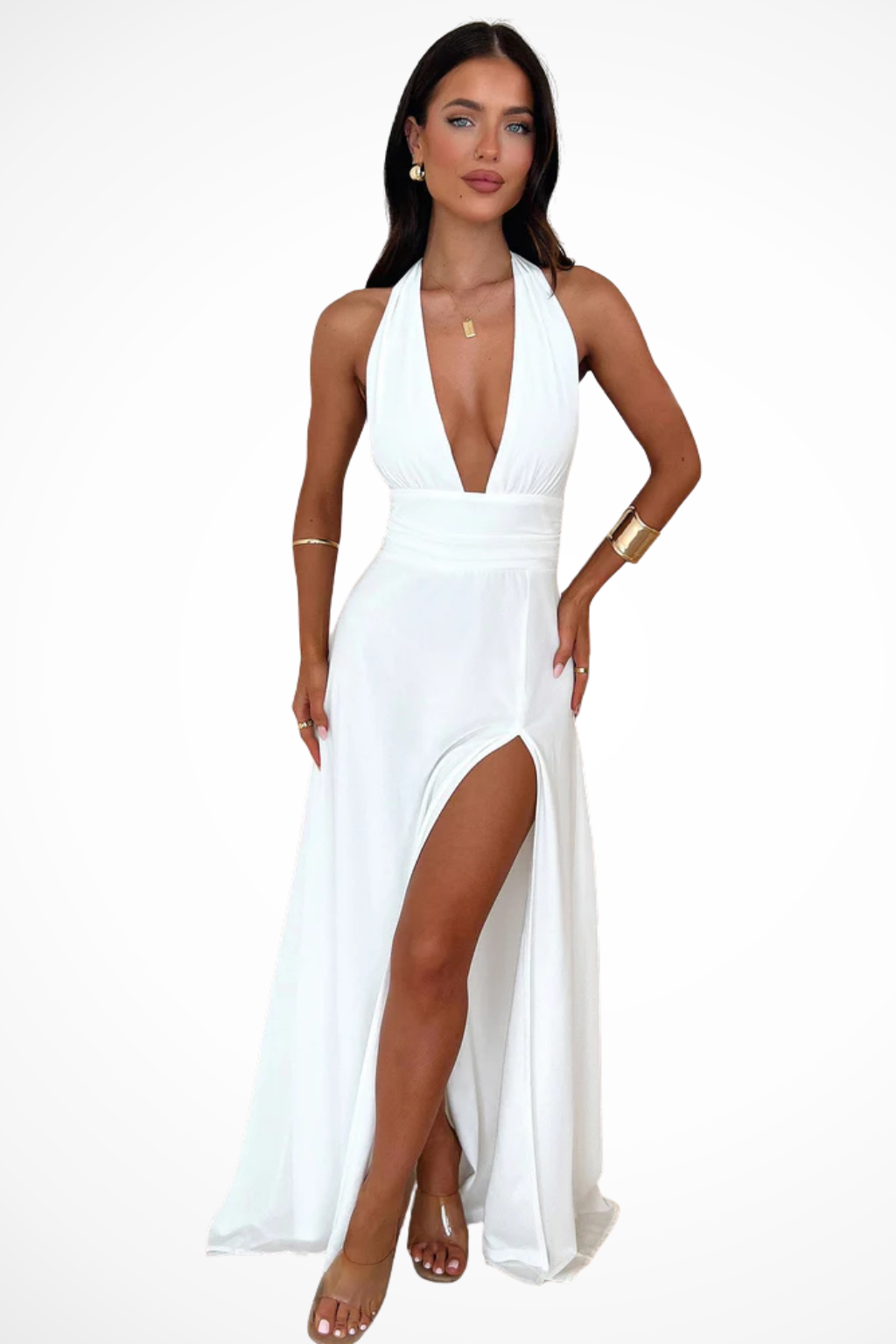 Belanne — maxi dress white