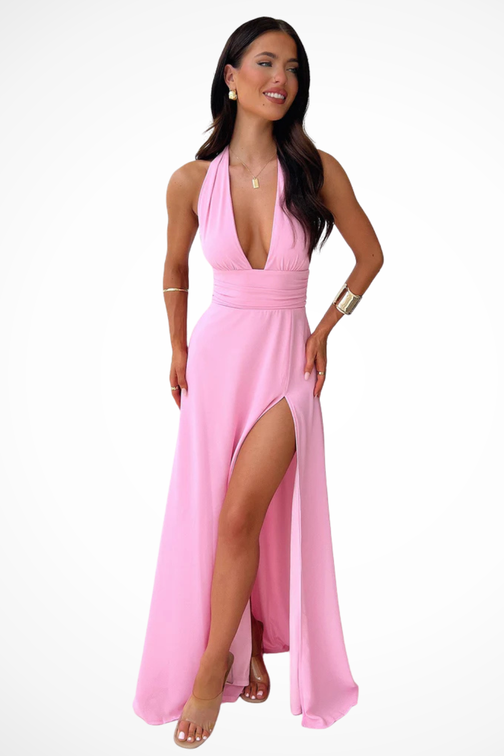 Belanne — maxi dress pink