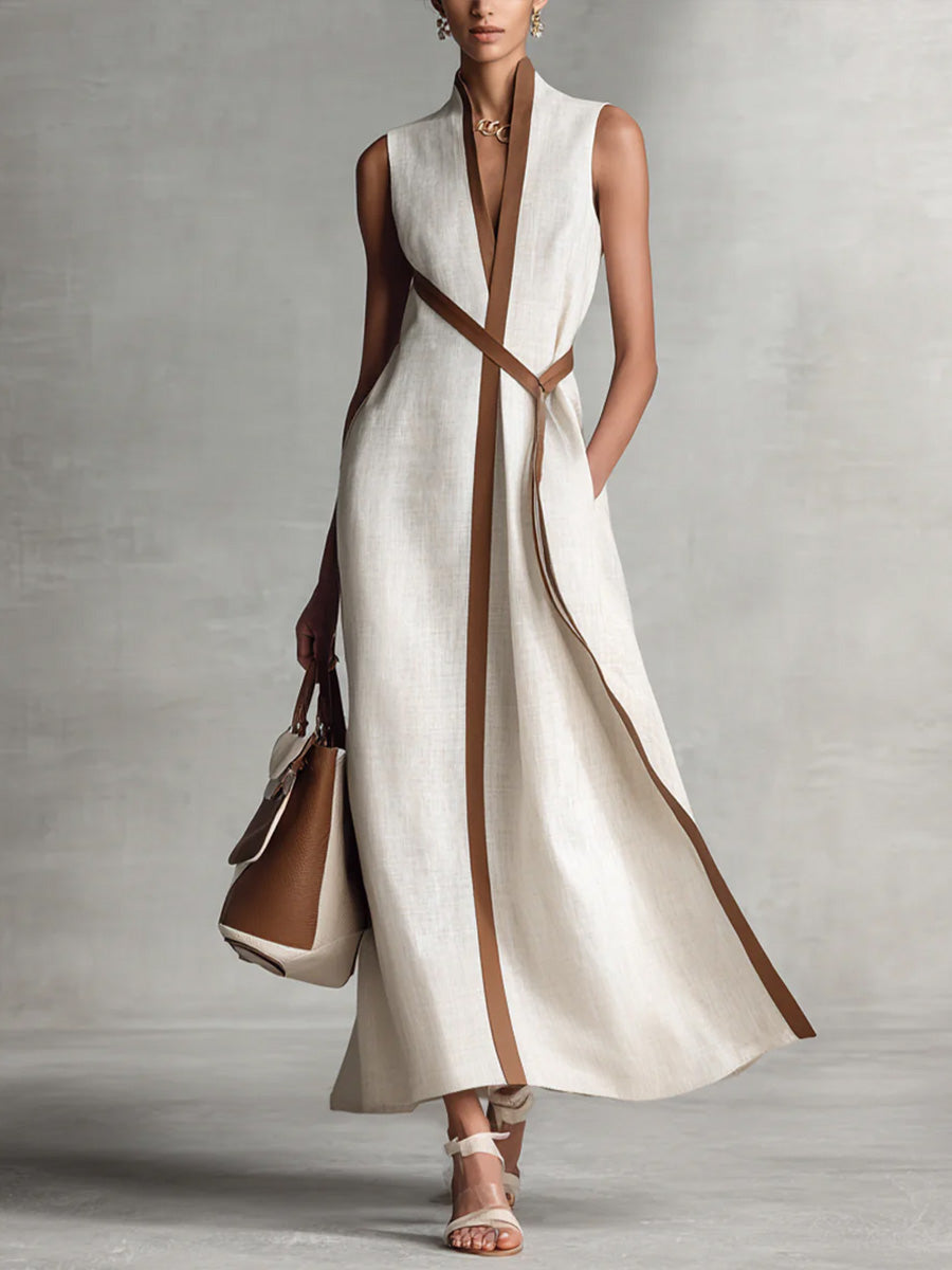 Ellarine — linen dress view 2