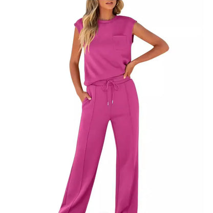 Brielle Rose Red co-ord set - front view