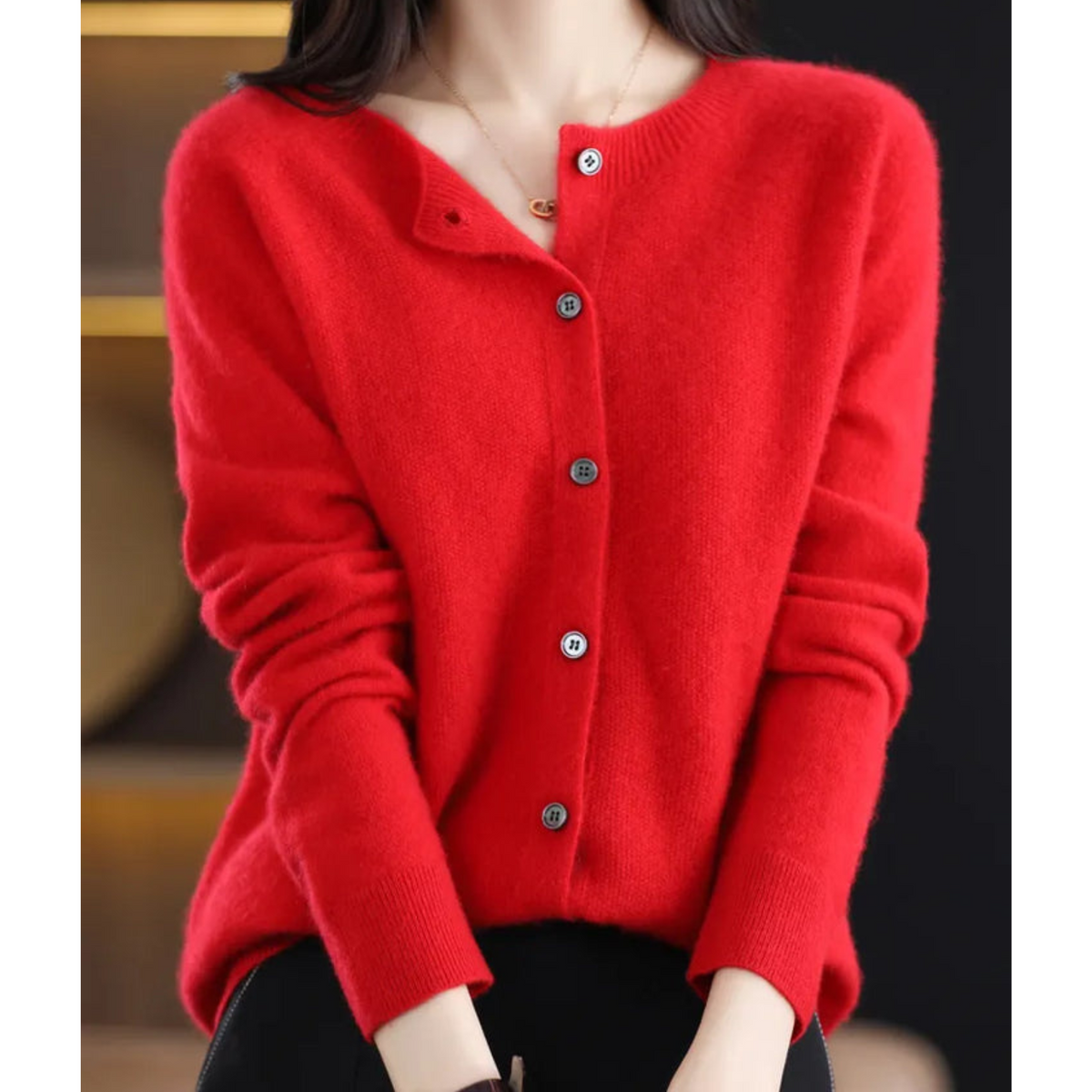 Women's Cashmere Cardigan, Knitted - view 14