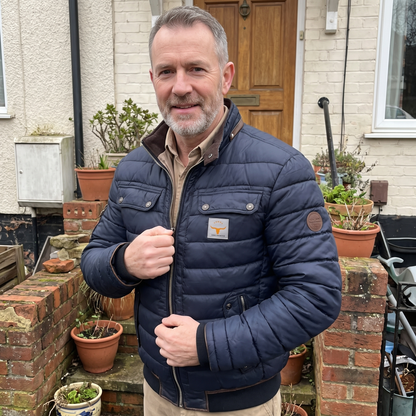 Men's Quilted Puffer Jacket, Padded Coat - view 5