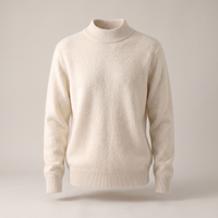 Women's Cashmere Crew Neck Jumper, Soft Fine Knit Sweater