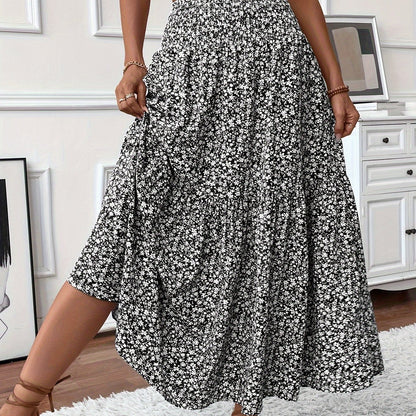 Florimne | Women's Floral Print Midi Skirt — image 3