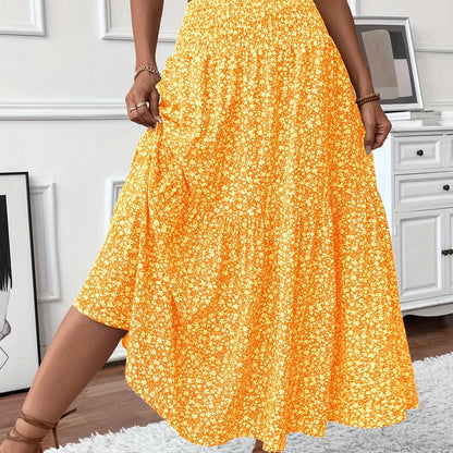 Florimne | Women's Floral Print Midi Skirt — image 6