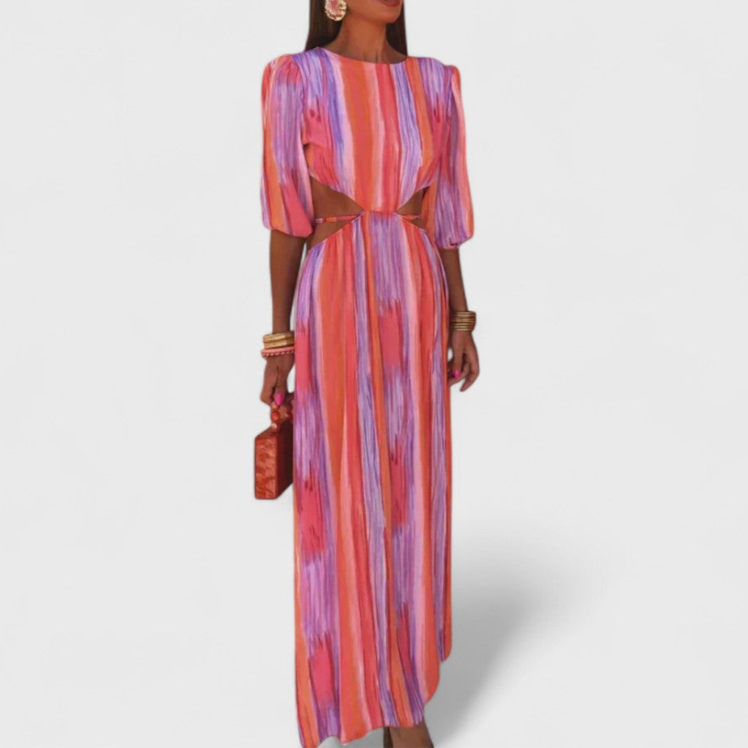 Rinelle tie-dye maxi dress side