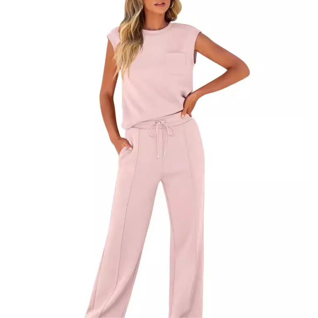 Brielle Pink co-ord set - front view