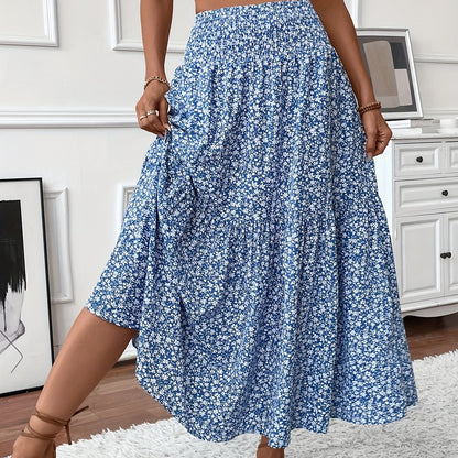 Florimne | Women's Floral Print Midi Skirt — image 4