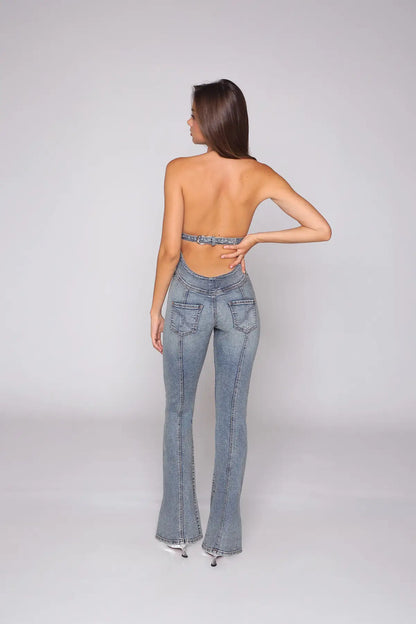 Daverienne — denim jumpsuit view 5