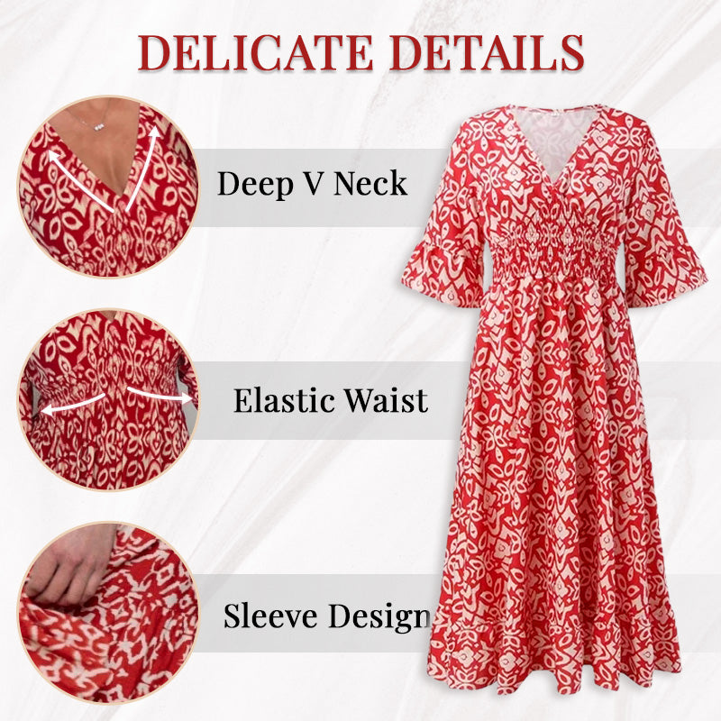 Morvaine boho wrap maxi dress - view 4