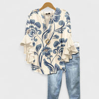 Brevelle | Blouse Lightweight Feminine Floral Print