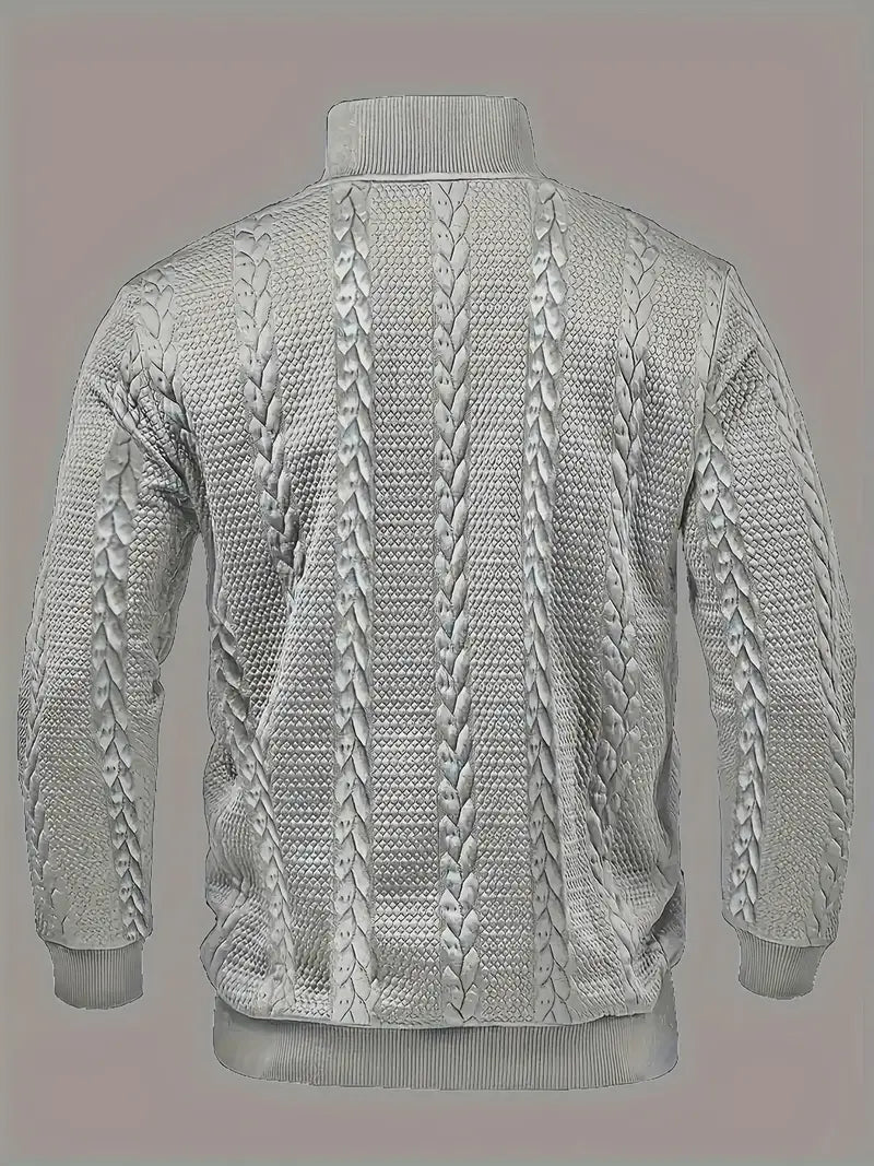Men's Button Jumper, Knitted Sweater - view 11