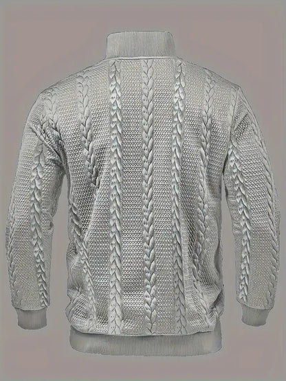 Men's Button Jumper, Knitted Sweater - view 11
