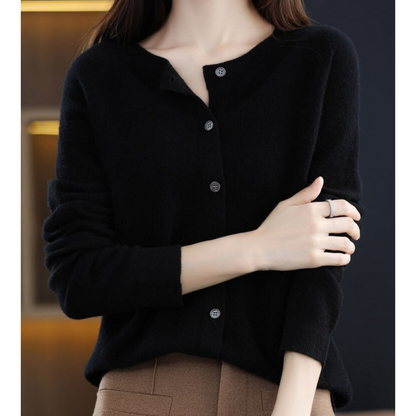 Women's Cashmere Cardigan, Knitted - view 6