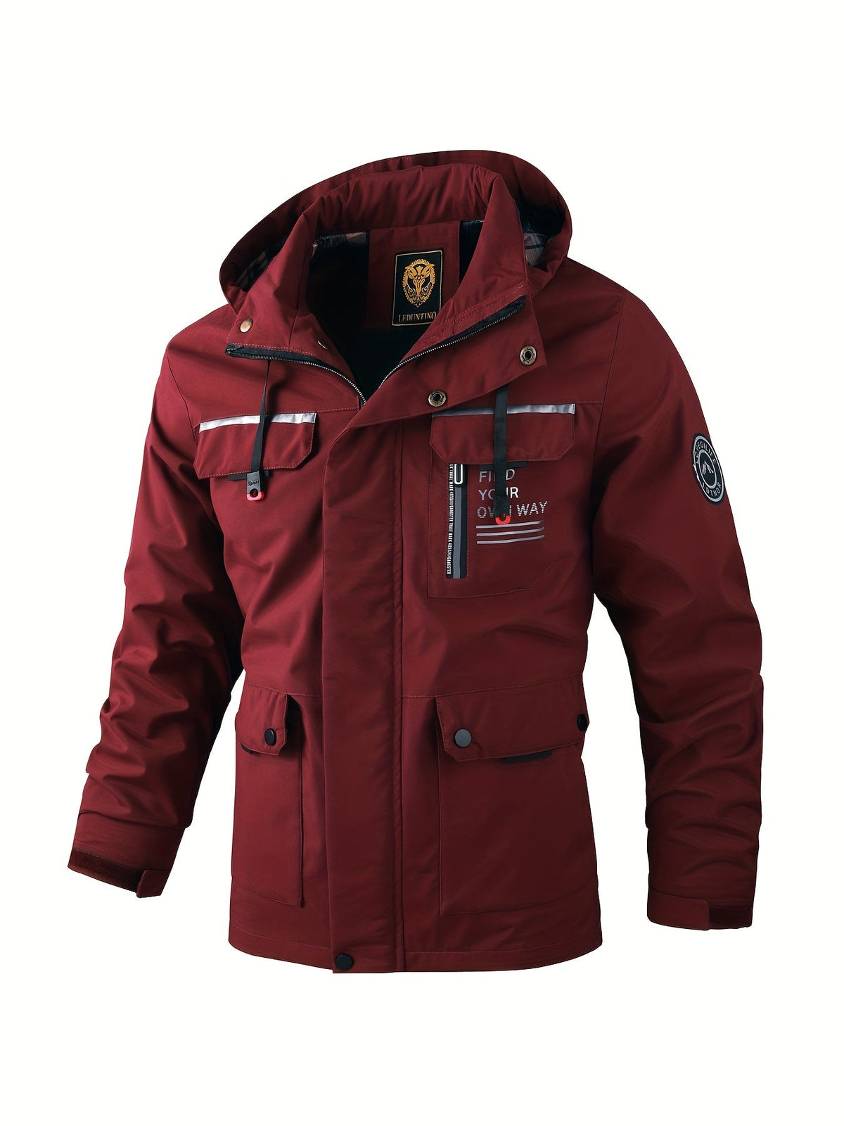 Men's Water-Resistant Winter Jacket, Zip-Up - view 5