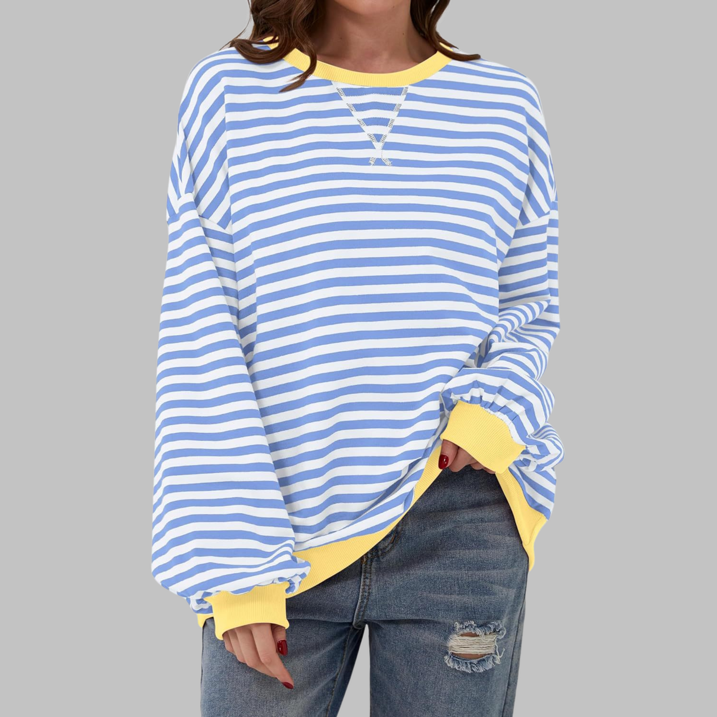 Corvina Sky Blue tops - front view