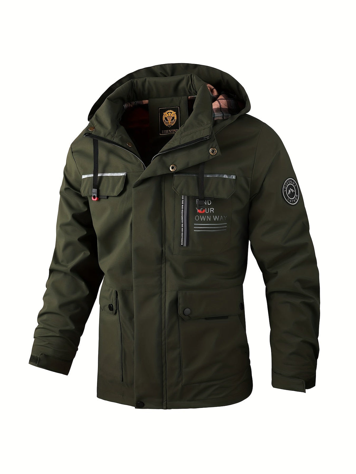 Men's Water-Resistant Winter Jacket, Zip-Up - view 2