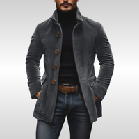 Men's Corduroy Long Sleeve Coat, Winter