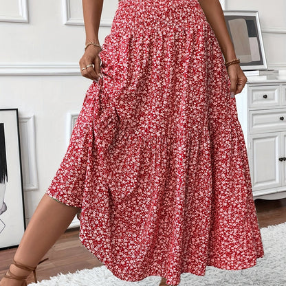 Florimne | Women's Floral Print Midi Skirt — image 7