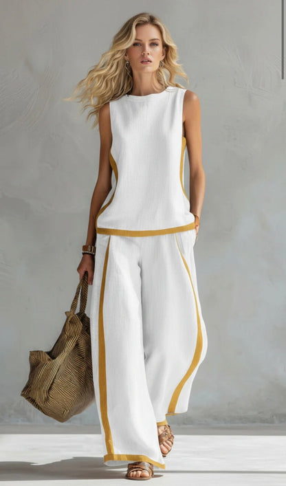 Leila co-ord set - White front
