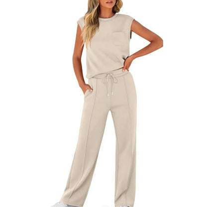 Brielle Apricot co-ord set - front view