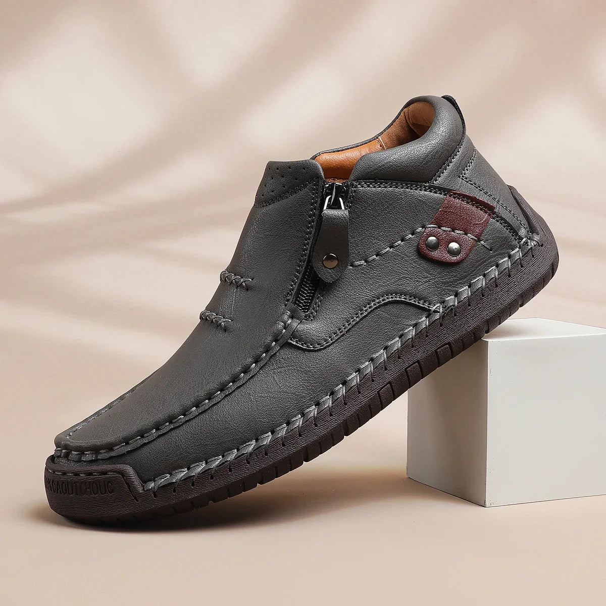 Tervek — men's leather loafers view 2