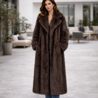 Aubrey | Elegante Cappotto in Pelliccia Finta
