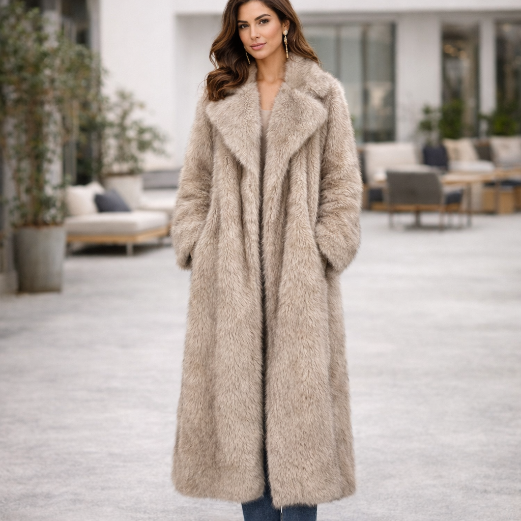 Aubrey | Elegante Cappotto in Pelliccia Finta