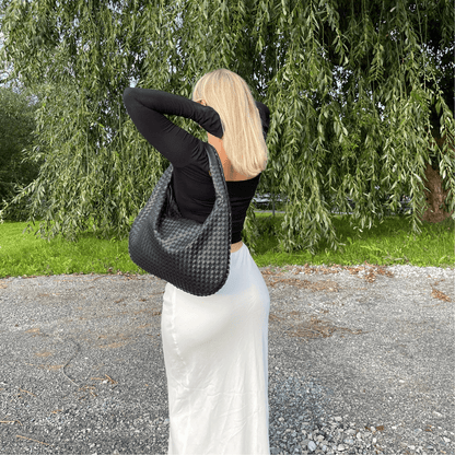 Bernaia | Woven Moon Bag