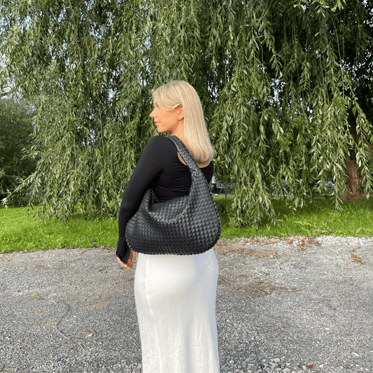 Bernaia | Woven Moon Bag